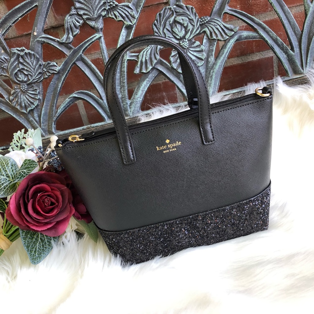 🎀🎀Kate Spade Greta Court Ina Glitter Crossbody - Picture 3 of 8